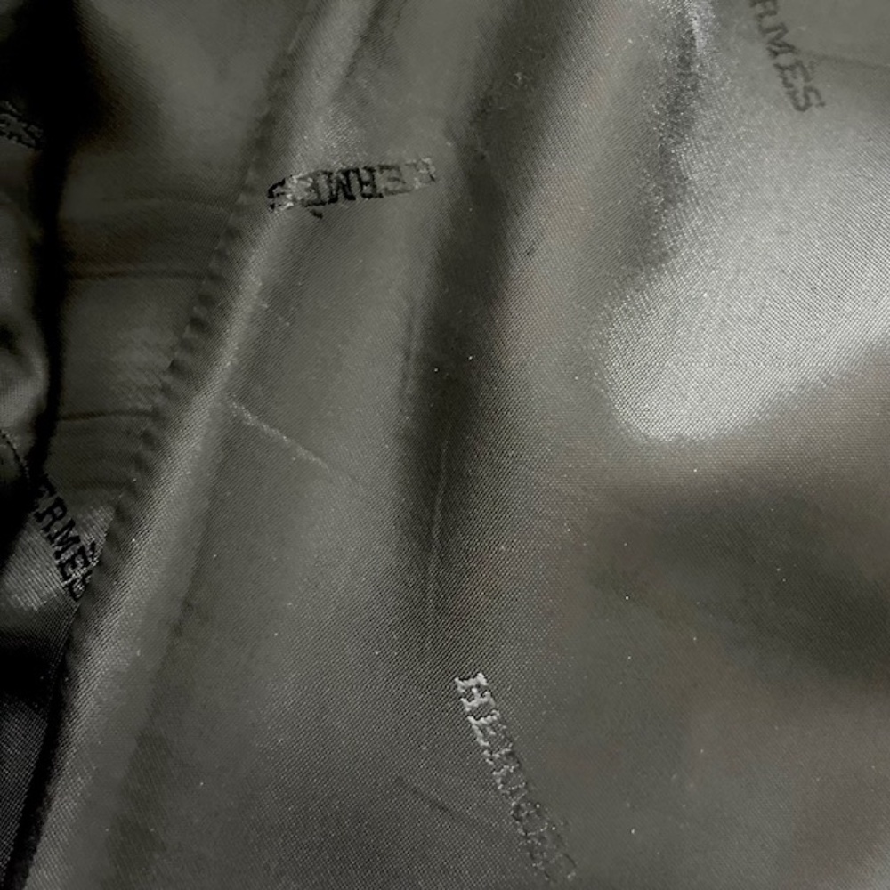 Hermes Mens Vintage Cashmere Black Coat Size 50 - Picture 9 of 10